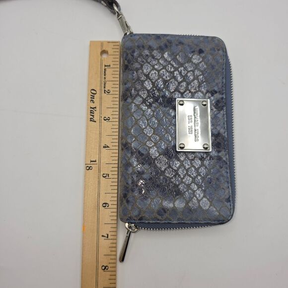 Michael Kors Snakeskin Embossed Wallet Wristlet - Picture 9 of 16